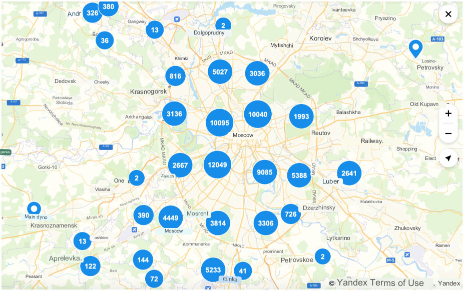 Карта top yandex ru